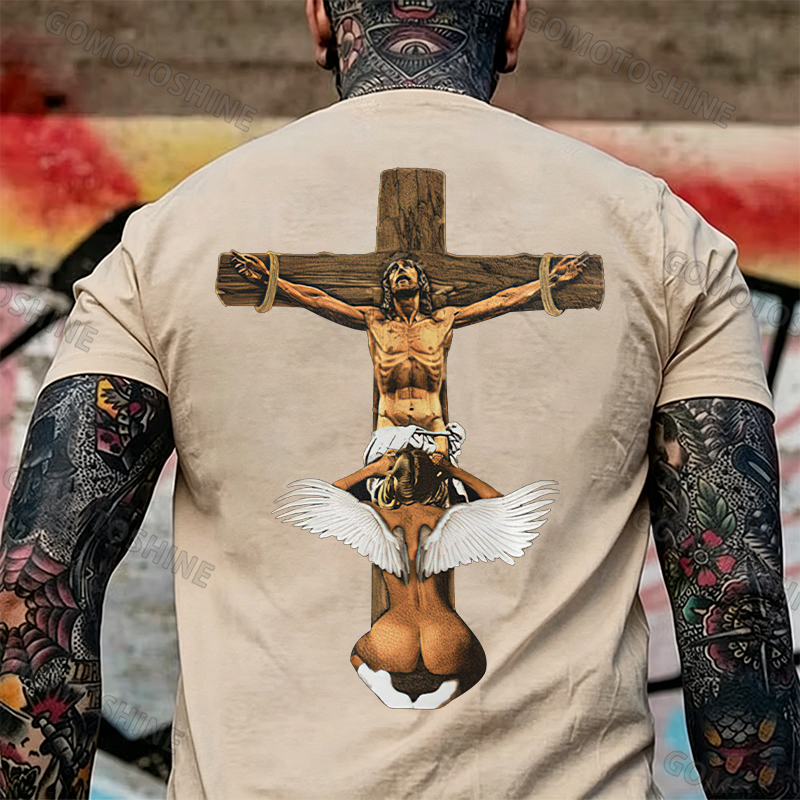 Angels Love Jesus Print T-Shirt Image - 18