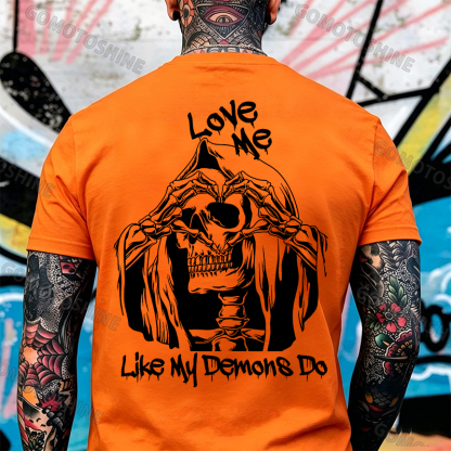 LOVE ME LIKE MY DEMON DO Print Men's T-shirt Image - 7