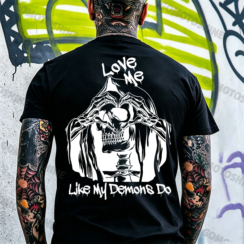 LOVE ME LIKE MY DEMON DO Print Men's T-shirt Image - 10