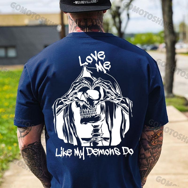 LOVE ME LIKE MY DEMON DO Print Men's T-shirt Image - 12