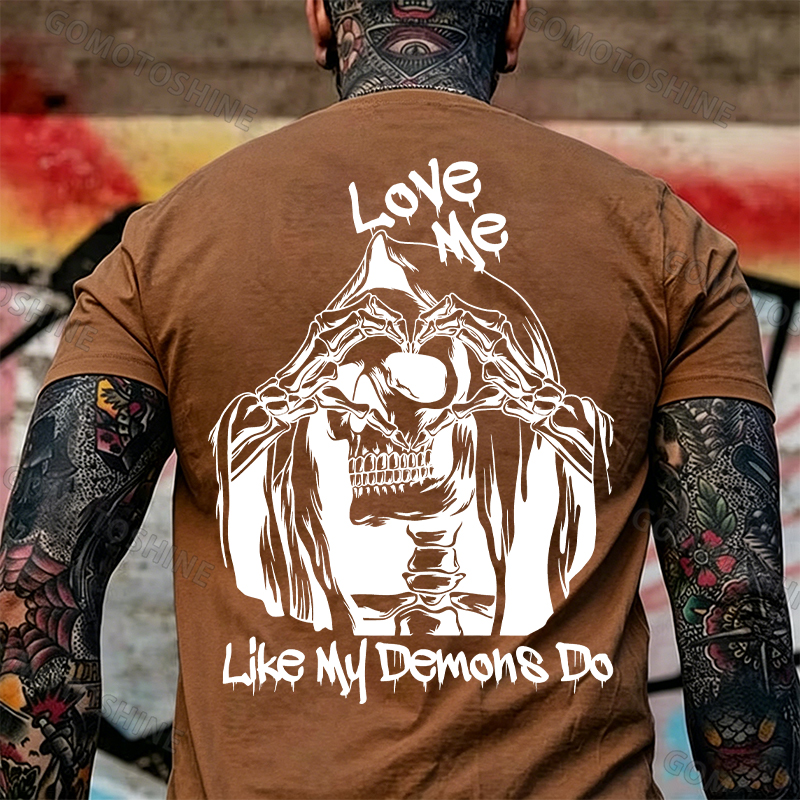 LOVE ME LIKE MY DEMON DO Print Men's T-shirt Image - 13
