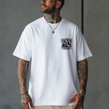 Zero Fucks Given Middle Finger Defiant Nun Men's Graphic T-Shirt Gothic Heavy Metal Inverted Cross Streetwear Image - 2