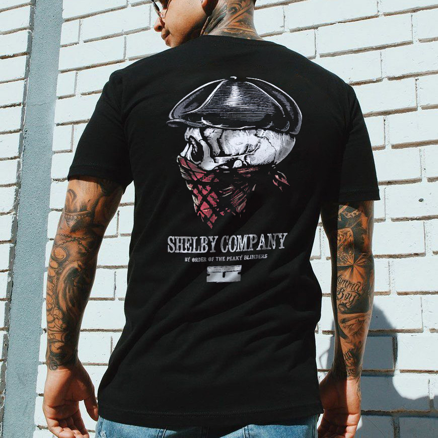 Shelby Company By Order Of The Peaky Blinders Skull Print Men's T-shir