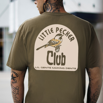 LITTLE PECKER CLUB LIL GENTS MAKING DENTS Print T-Shirt