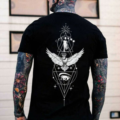 King Of Eagles Print Men's T-Shirt