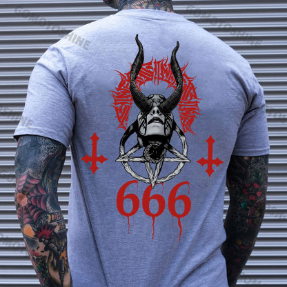 Evil Bleeding Runes Witch Print Men's T-Shirt