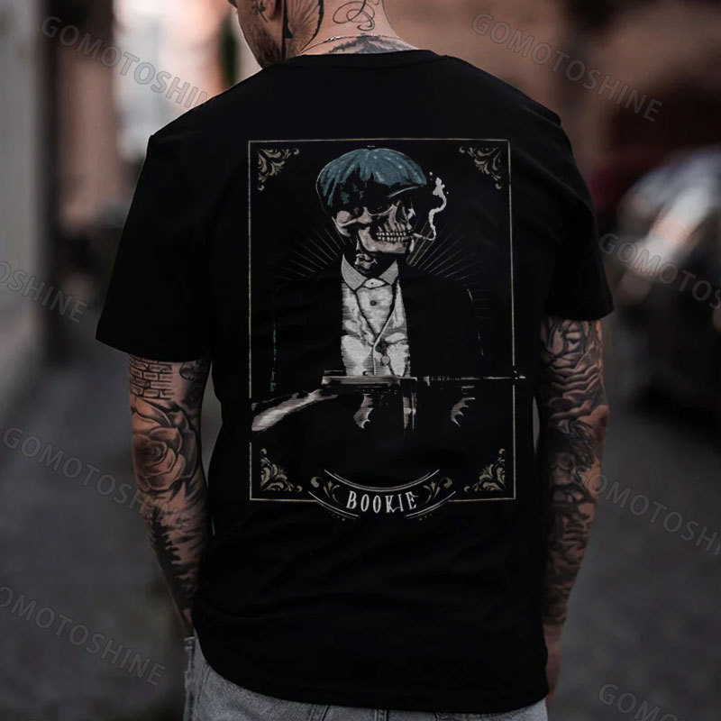 BOOKIE Peaky Blinders Skeleton Print Men's T-Shirt