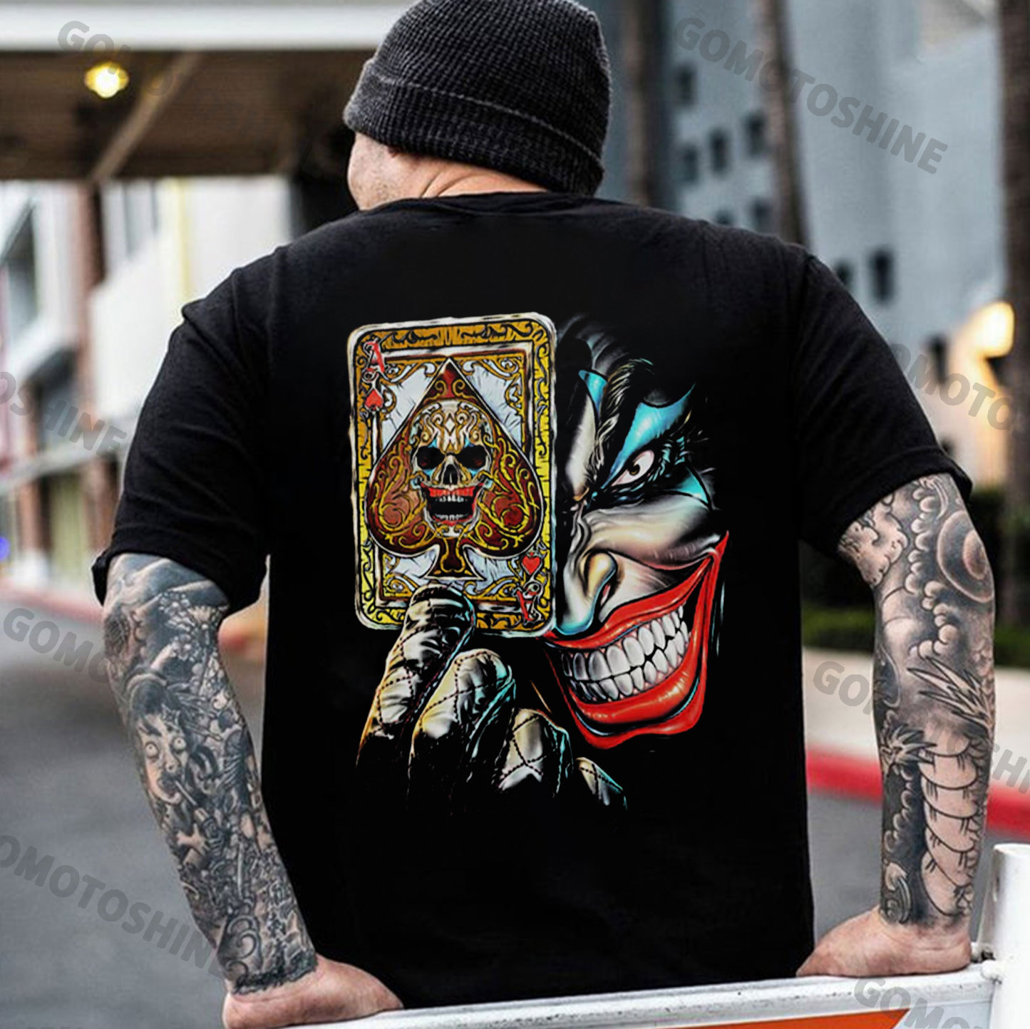 Joker&Poker A Skull Print Men's T-Shirt