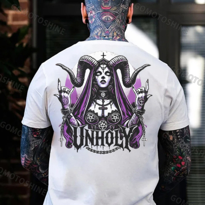 UNHOLY Devil Nun Print Men's T-Shirt