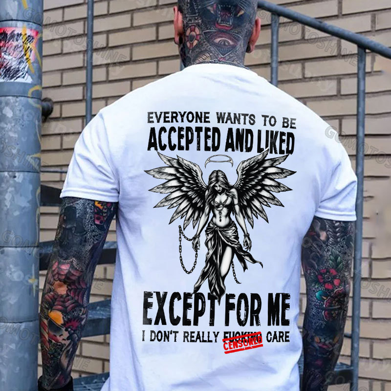 EVERYONE WANTS TO BE ACCEPTED AND LIKED Angel Print Men's T-Shirt