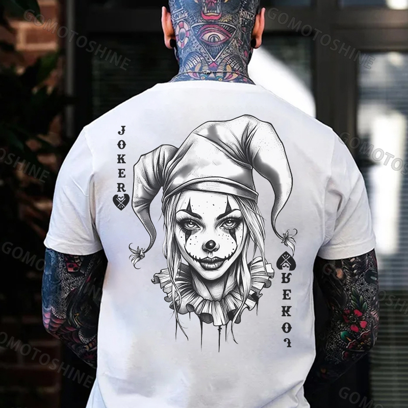POKER JOKER Joker Lady Print Men's T-Shirt