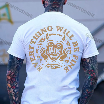EVERYTHING WILL BE FINE Little Devil Print Men's T-Shirt