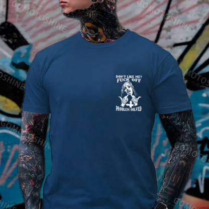DON'T LIKE ME Defiant Nun Black Print T-Shirt