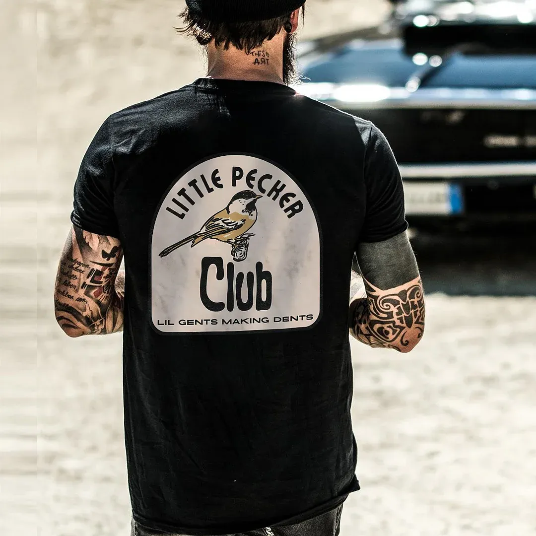 LITTLE PECKER CLUB LIL GENTS MAKING DENTS Print T-Shirt