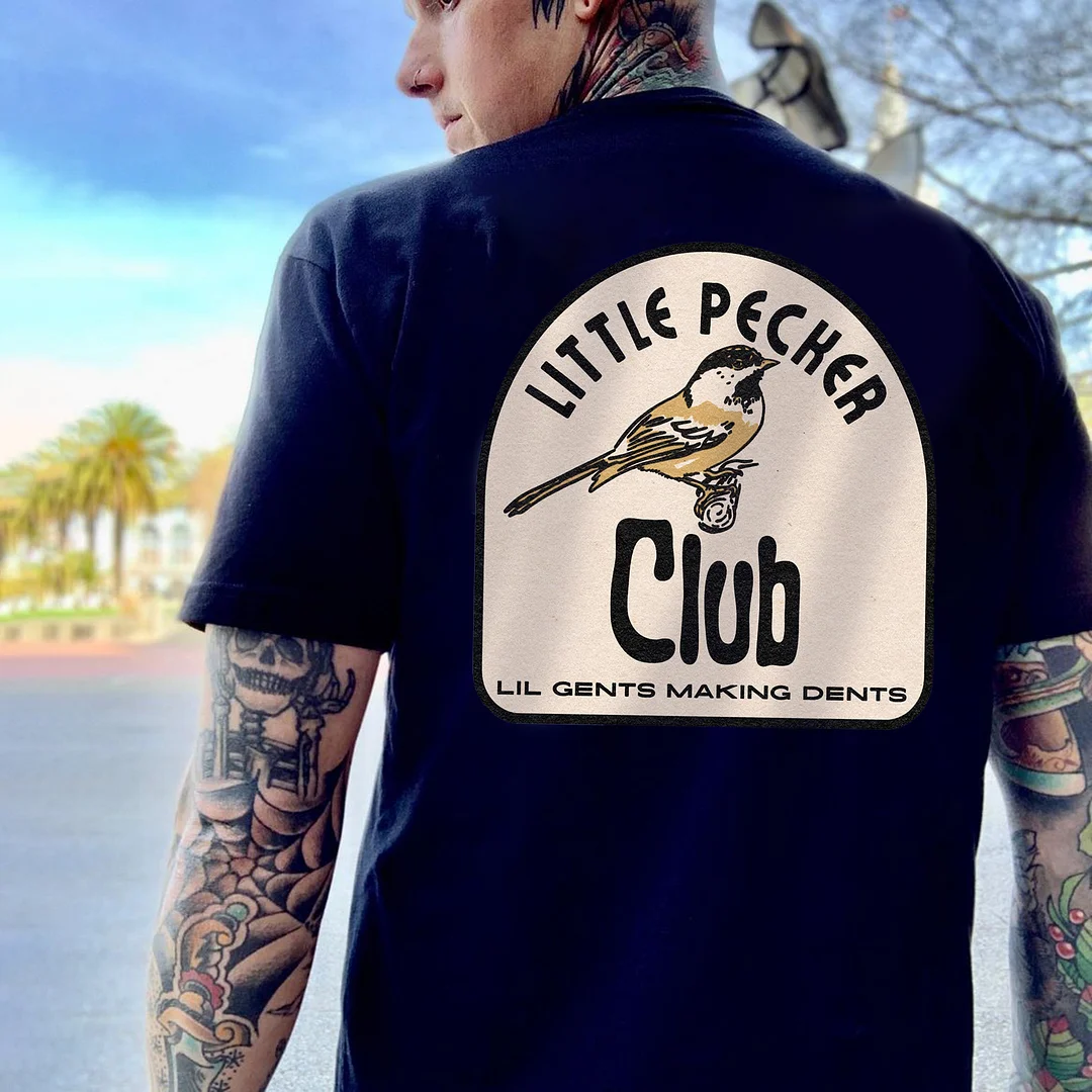 LITTLE PECKER CLUB LIL GENTS MAKING DENTS Print T-Shirt