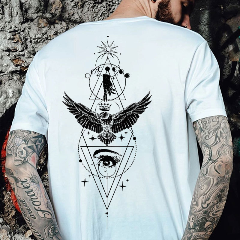 King Of Eagles Print Men's T-Shirt