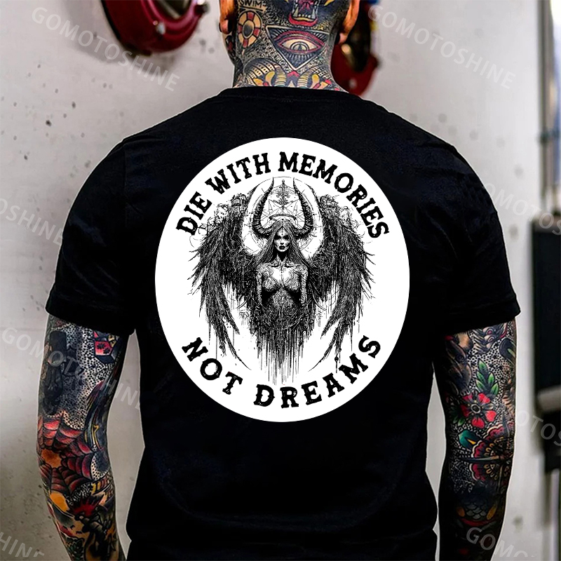 DIE WITH MEMORIES NOT DREAMS Fallen Angel Men's T-Shirt