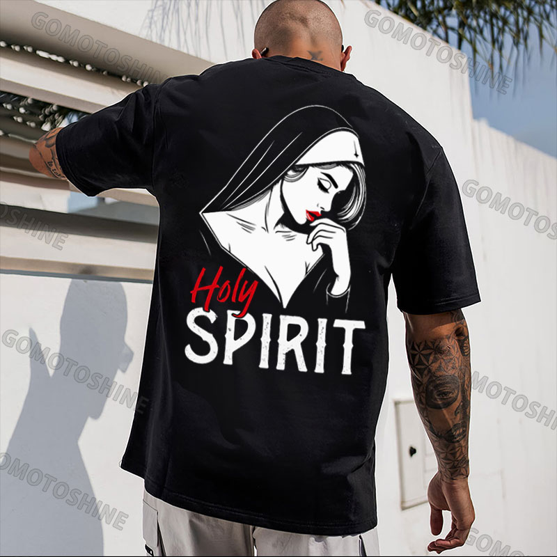 HOLY SPIRIT Sexy Nun Print Men's T-Shirt