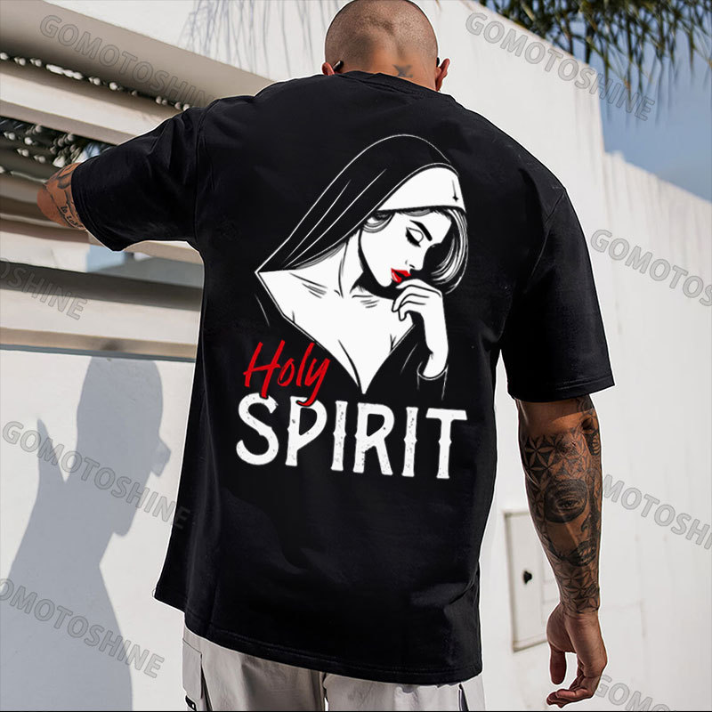 HOLY SPIRIT Sexy Nun Print Men's T-Shirt