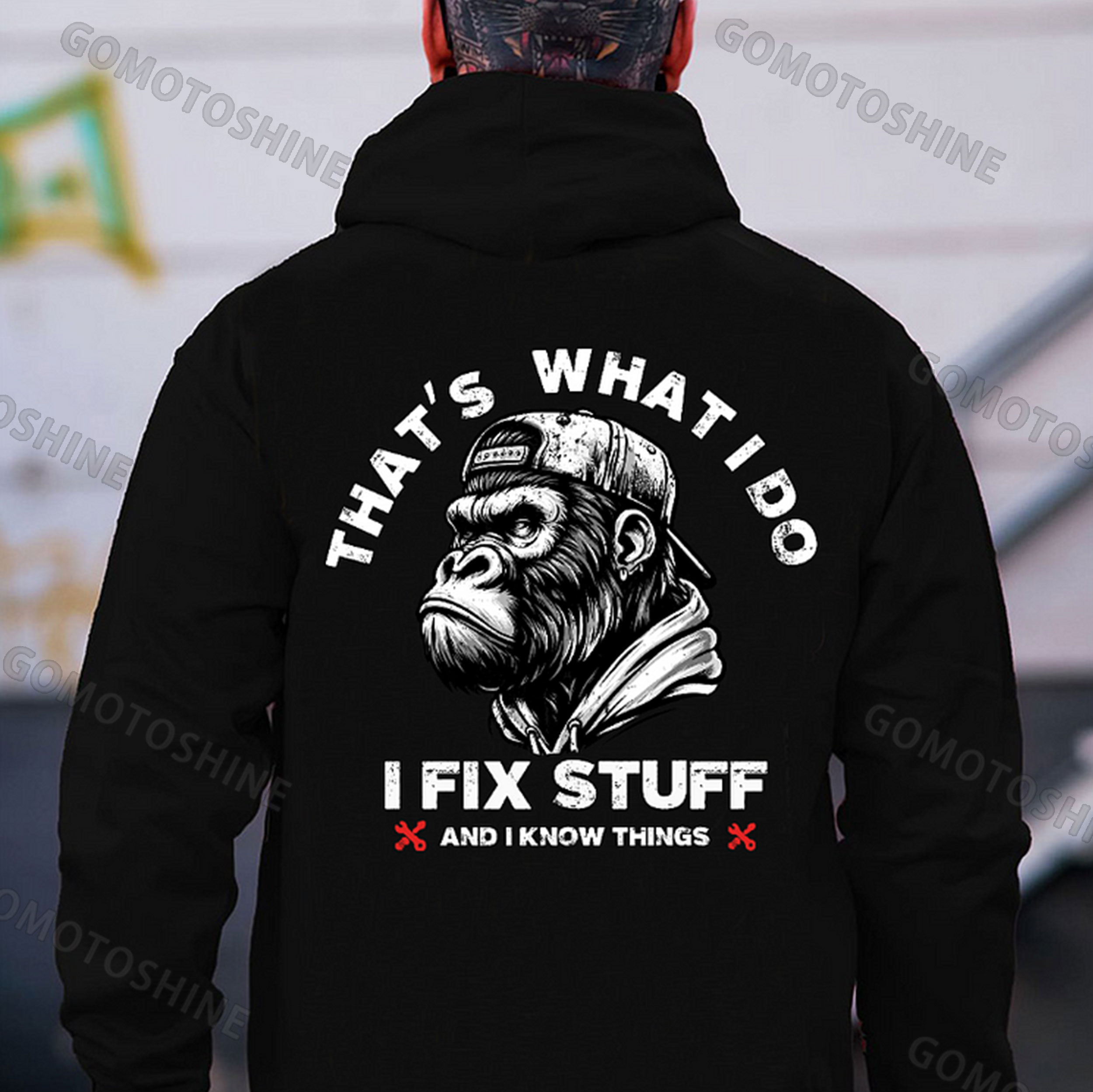 THAT'S WHAT I DO I FIX STUFF Print Men's Hoodie