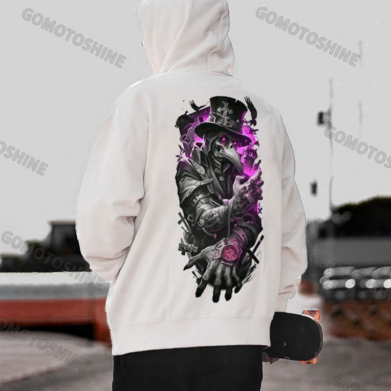 Plague Doctor Print Men's Hoodie