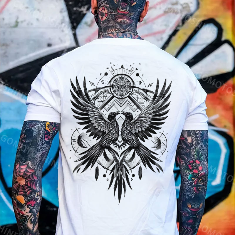 Couple Crow Print Men's T-Shirt