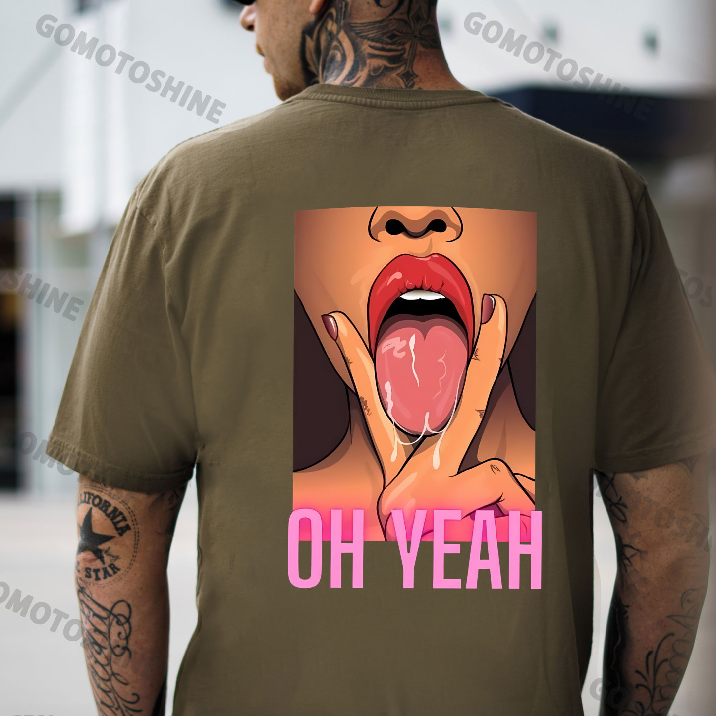 OH YEAH Dirty Woman Print Men's T-Shirt