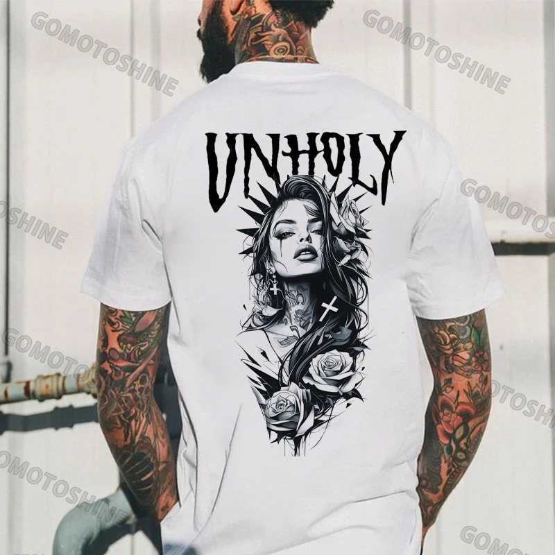 UNHOLY Gloomy Lady Print Men's T-Shirt