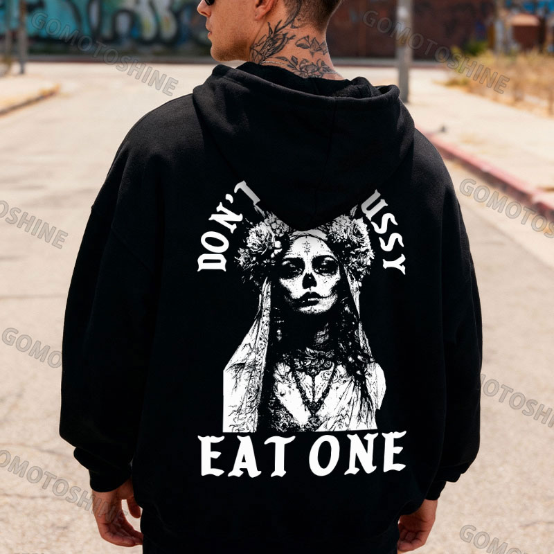 DON’T BE A PUSSY EAT ONE Zombie Bride Zip Up Hoodie