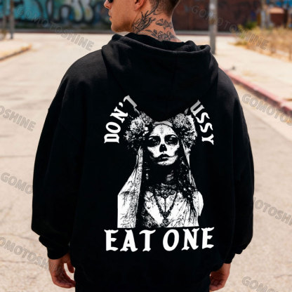 DON’T BE A PUSSY EAT ONE Zombie Bride Zip Up Hoodie