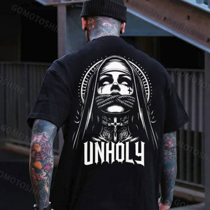 UNHOLY Tied Nun Print Men's T-Shirt