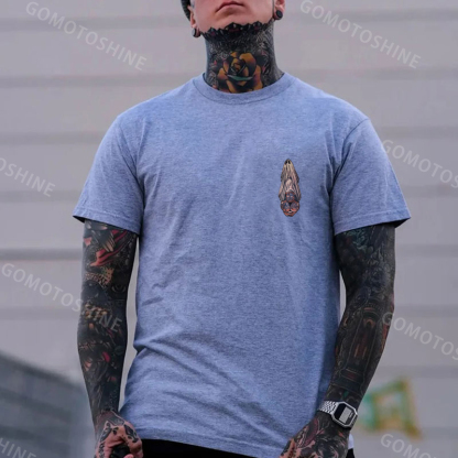 Oral Sex with Tattooed Ghost Dirty Love Black Print T-shirt