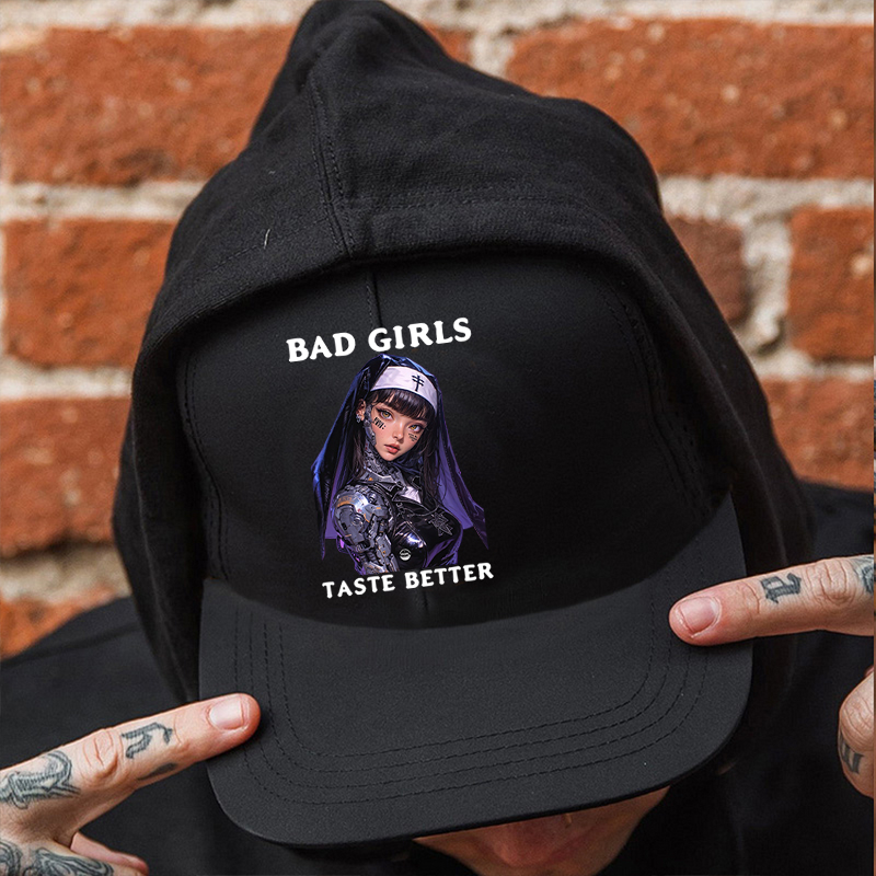 BAD GIRLS TASTE BETTER Cyber Nun Fashion Cap