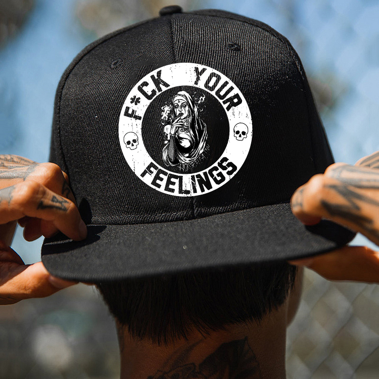 FUCK YOUR FEELINGS Smoking Nun Fashion Cap