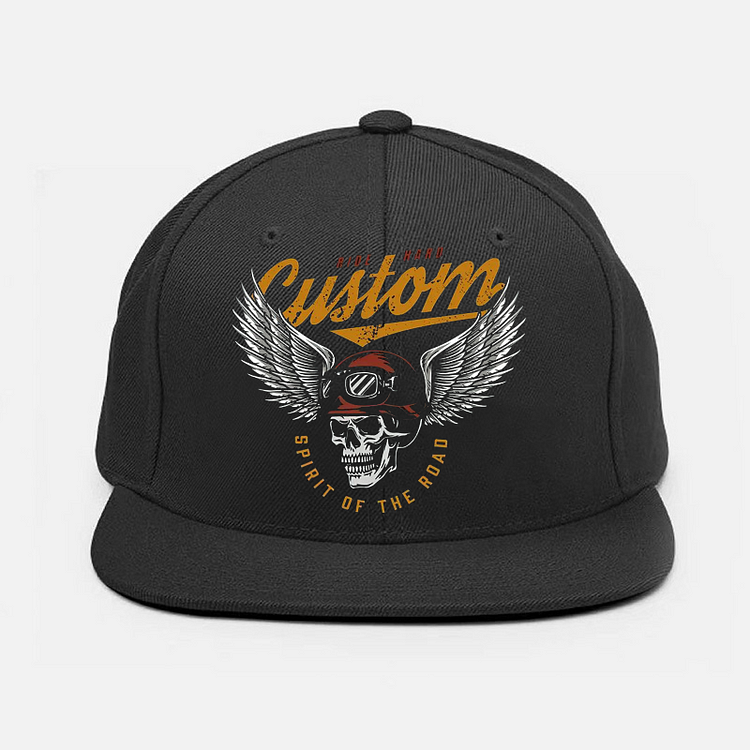 CUSTOM SPIRIT OF THE ROAD Helmet Skull Fashion Cap