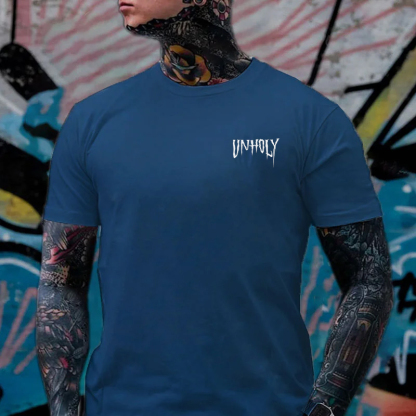UNHOLY Nun Grab by the throat Graphic Black Print T-shirt