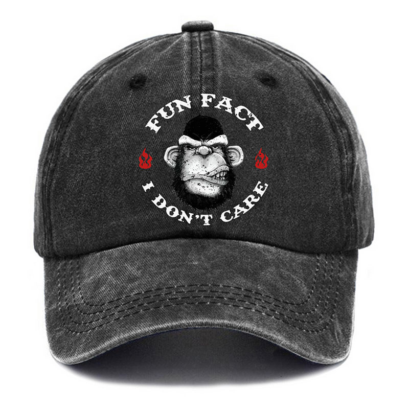 FUN FACT I DON'T CARE Fashion Cap