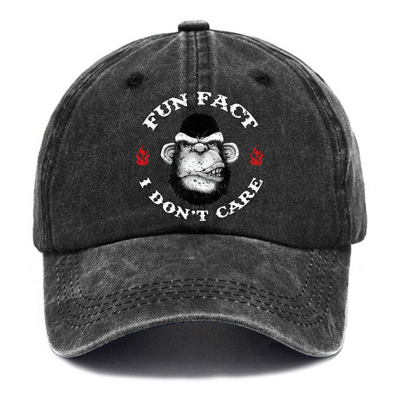 FUN FACT I DON'T CARE Fashion Cap