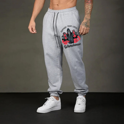 SUPPORT YOUR LOCAL WHOREHOUSE Men's Print Sweatpants