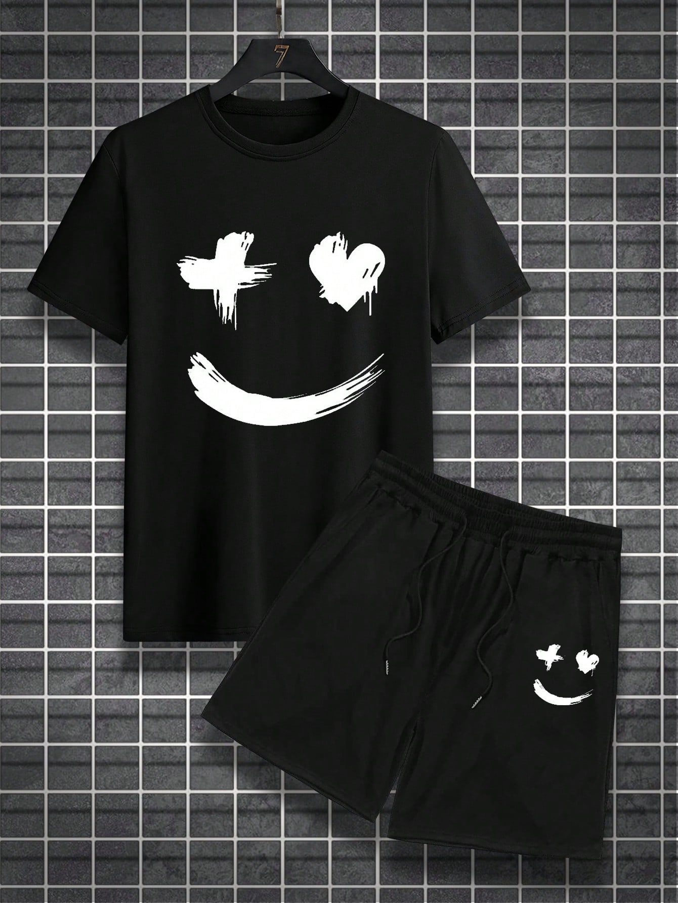 Delight Emoji with Heart Printed Suit