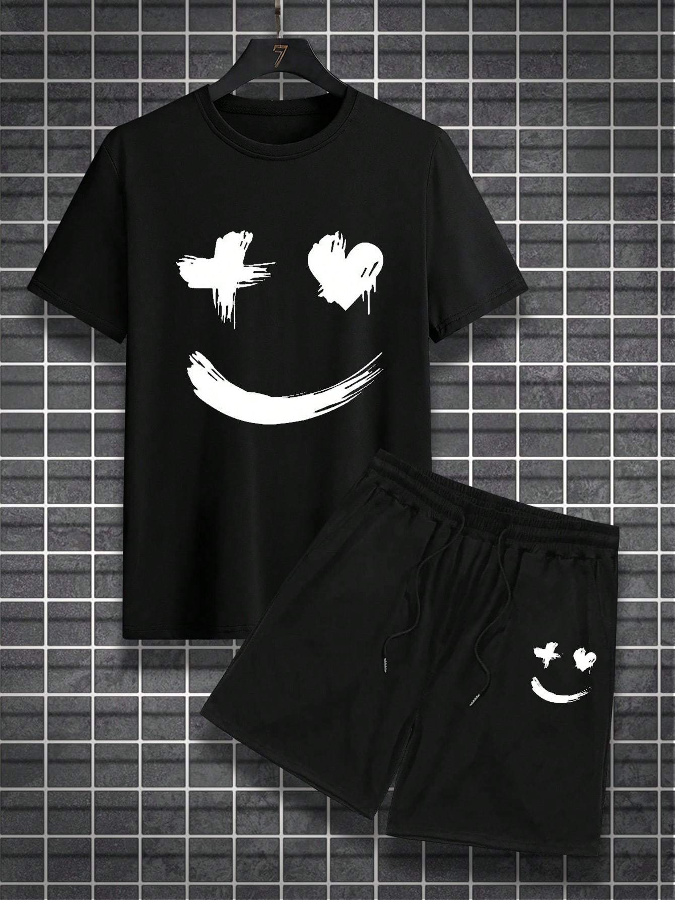 Delight Emoji with Heart Printed Suit
