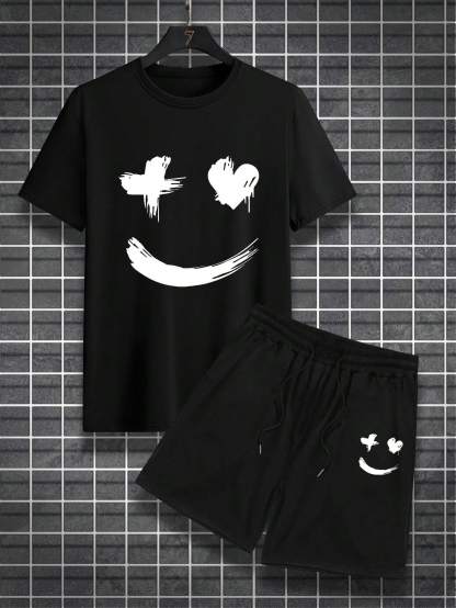 Delight Emoji with Heart Printed Suit