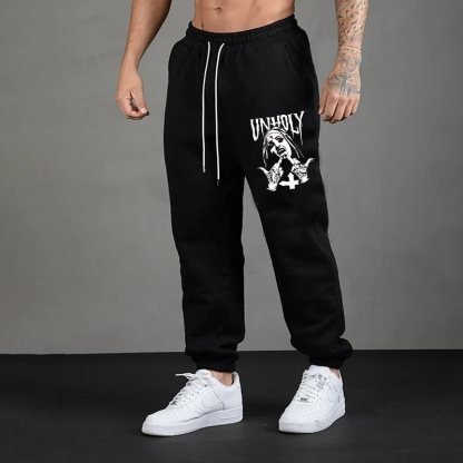 UNHOLY Nun Bad Religion Men's Print Sweatpants