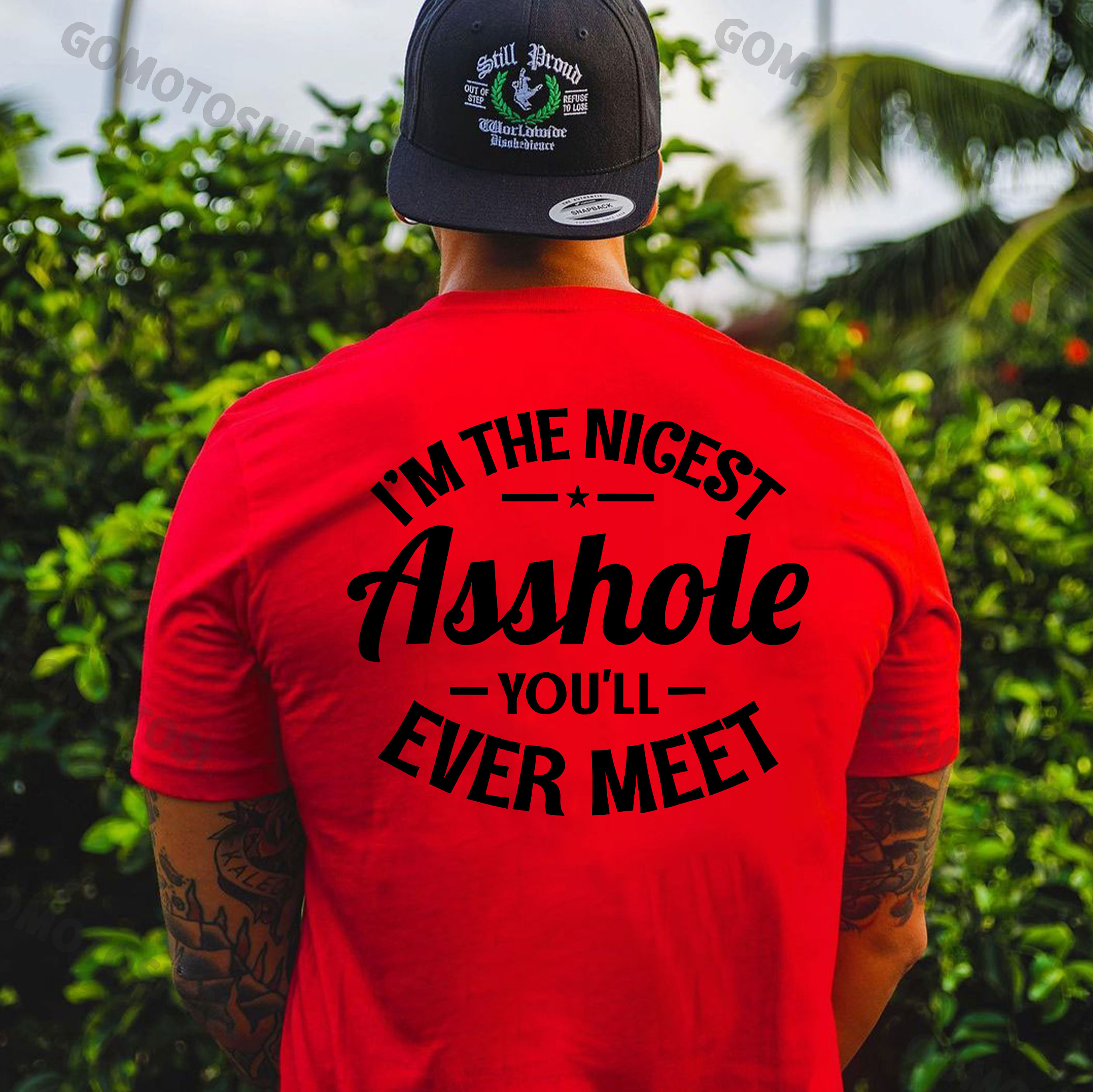 I'M THE NICEST ASSHOLE YOU'LL EVER MEET Print Men's T-Shirt