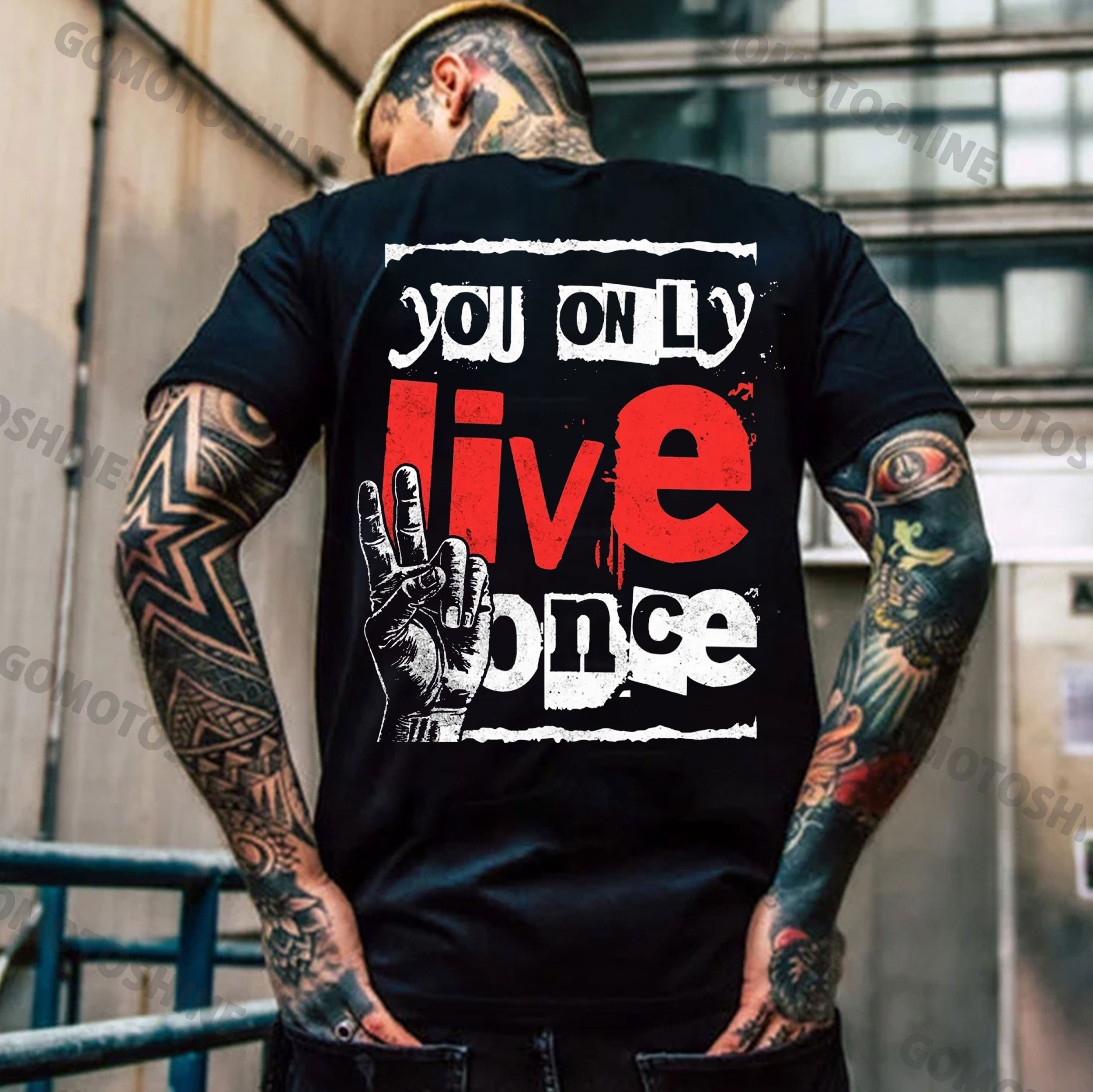 YOU ONLY LIVE ONCE Print Men's T-Shirt