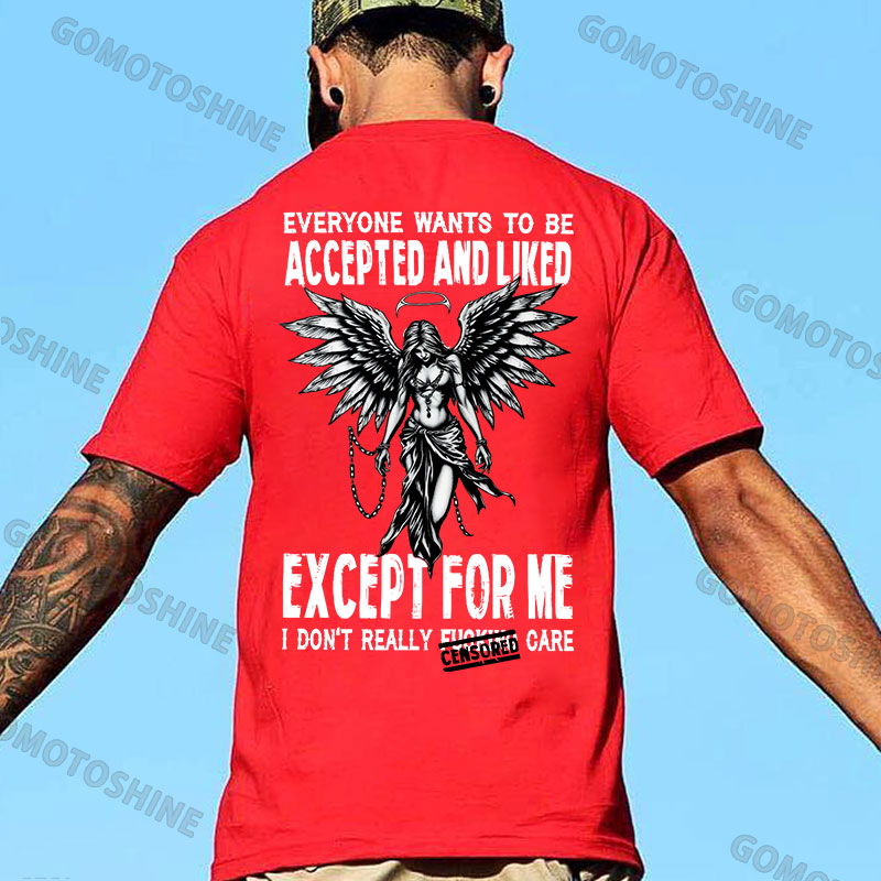 EVERYONE WANTS TO BE ACCEPTED AND LIKED Angel Print Men's T-Shirt