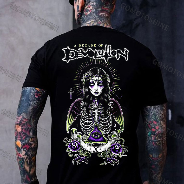A DECADE OF DEVOLUTION Eye Of God Witch Print Men's T-Shirt