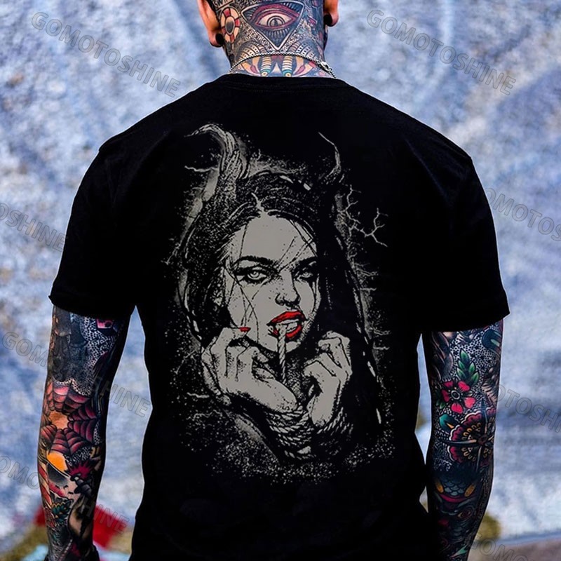 Tied Woman Print Men's T-Shirt