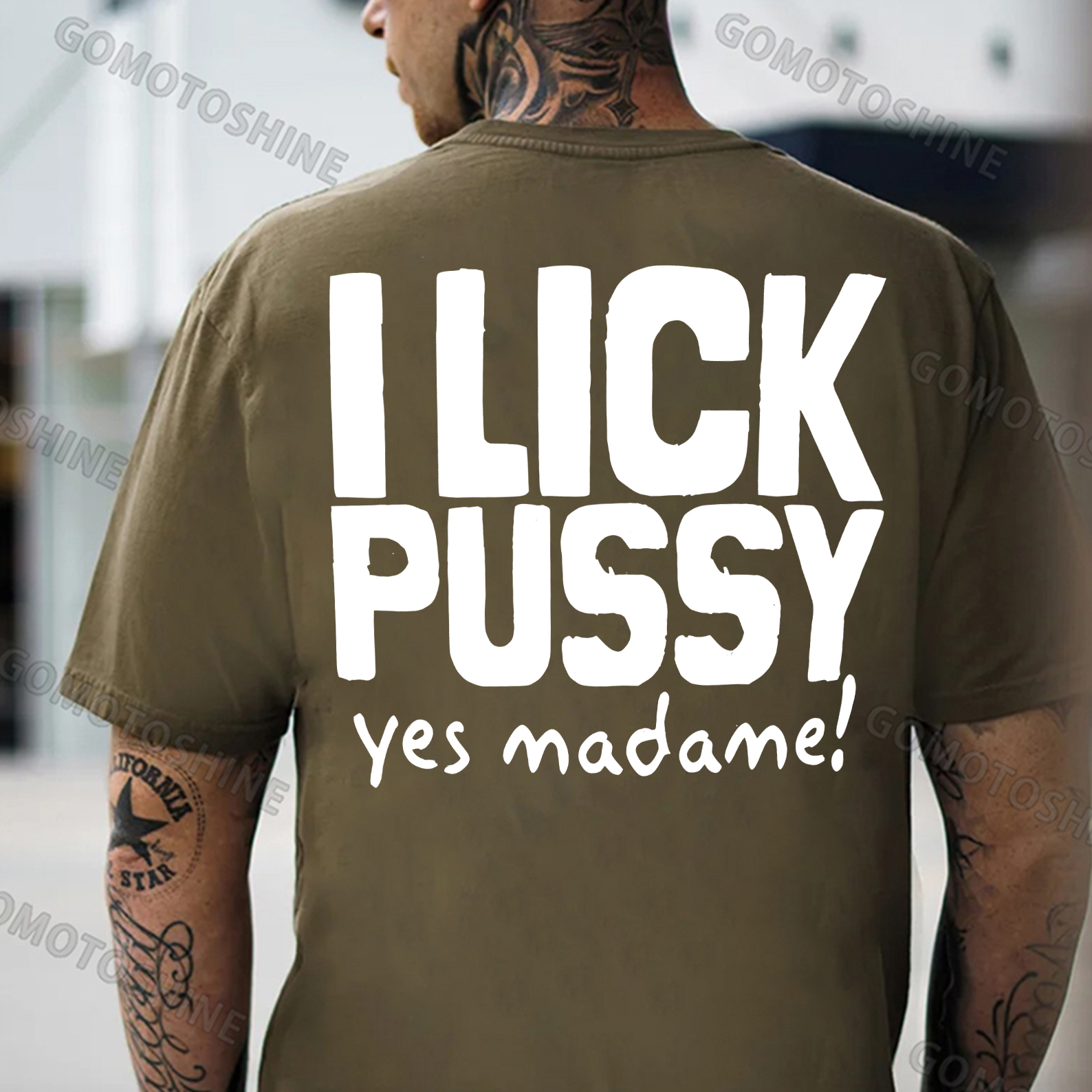 I LICK PUSSY YES MADAME Print Men's T-Shirt