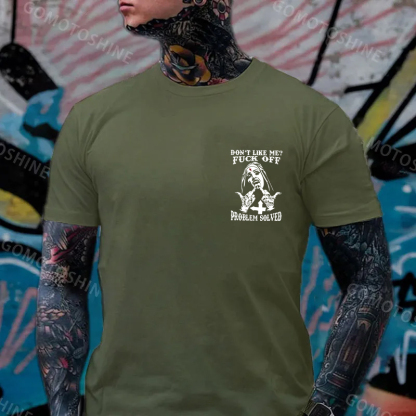 DON'T LIKE ME Defiant Nun Black Print T-Shirt